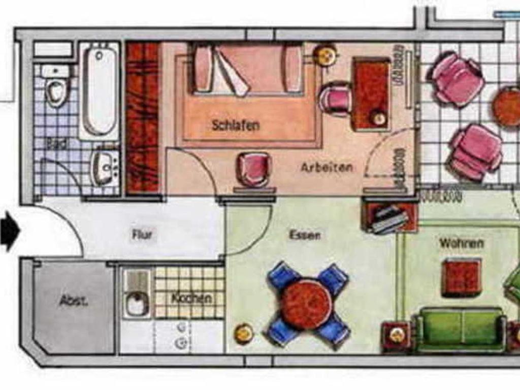 2 Raum Wohnung Morgensonne Mit Balkon Sellin  Zewnętrze zdjęcie